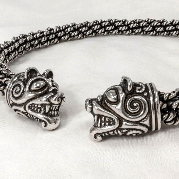 Crafty Celts Other - Custom Handcrafted Norse Bear Torc, Sterling Silver by Crafty Celts